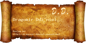 Dragomir Dániel névjegykártya